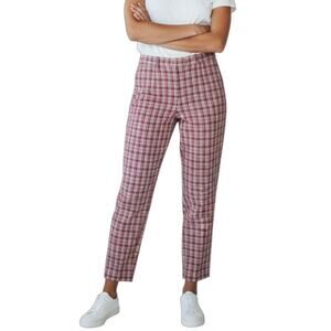 Talbots Women's Vintage Pedal Pusher Trouser Pants 4 Pink Ankle Crop High Rise